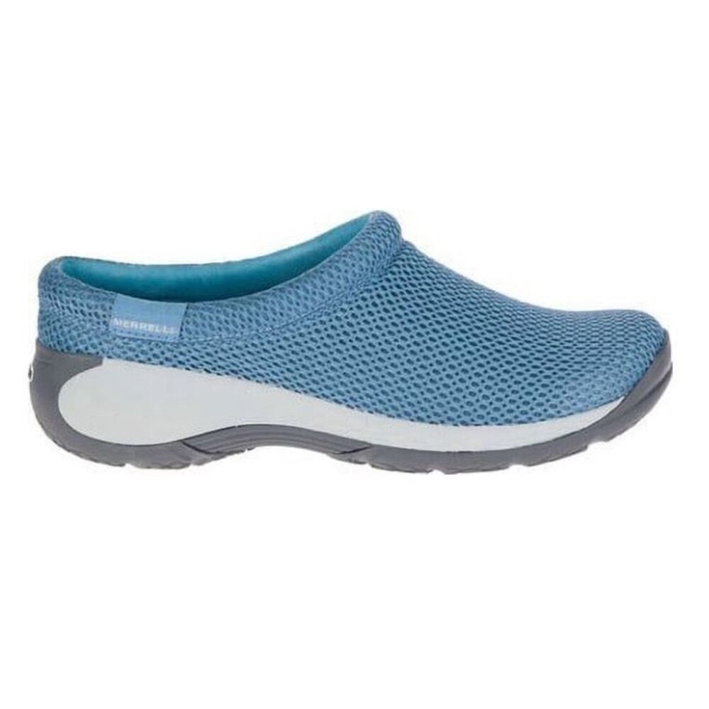 Merrell Women’s Encore Q2 Breeze Clog Blue Heaven Size 8.5 Pre‑Owned Shows Signs